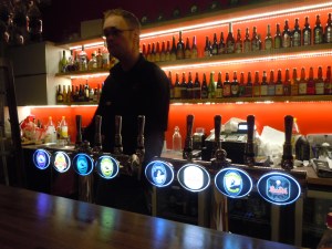 The large draft selection at Micro Bar