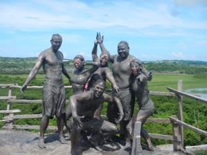 After the mud volcano.